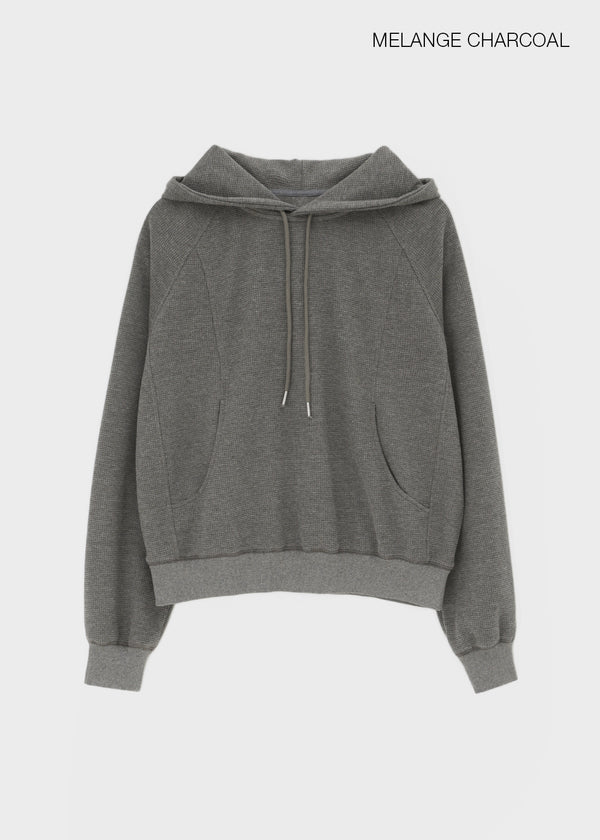 [B-BASIC] Waffle Loose Fit Hoodie