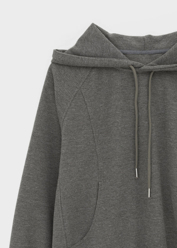 [B-BASIC] Waffle Loose Fit Hoodie