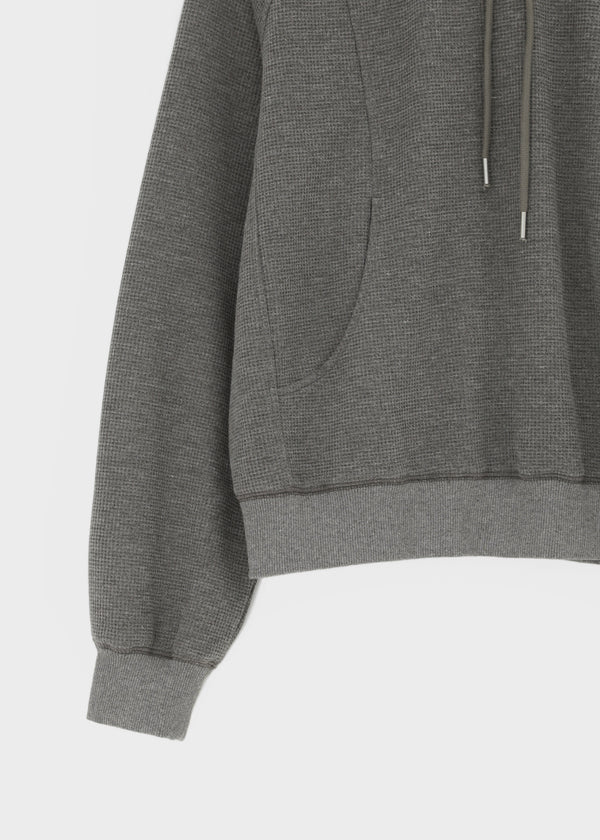 [B-BASIC] Waffle Loose Fit Hoodie