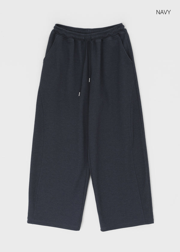 [B-BASIC] Waffle Wide Two-Way Pants