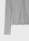 [B-BASIC] Waffle Slim Long-Sleeve Hoodie
