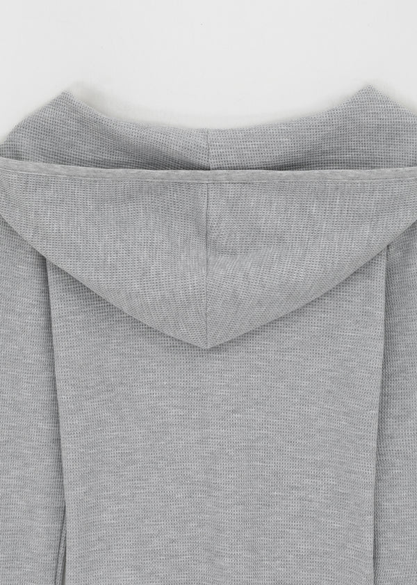 [B-BASIC] Waffle Slim Long-Sleeve Hoodie