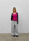 (UNISEX) Pluck Wide Elastic String Pants