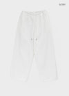 (UNISEX) Pluck Wide Elastic String Pants