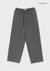 (UNISEX) Pluck Wide Elastic String Pants
