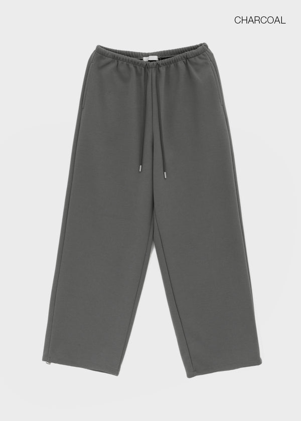 (UNISEX) Pluck Wide Elastic String Pants