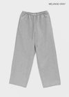(UNISEX) Pluck Wide Elastic String Pants