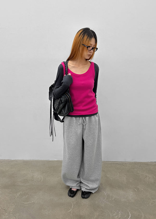 [MADE] Plio U-Neck Ribbed Sleeveless Top