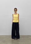 [MADE] Plio U-Neck Ribbed Sleeveless Top