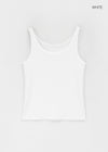 [MADE] Plio U-Neck Ribbed Sleeveless Top