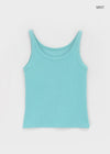 [MADE] Plio U-Neck Ribbed Sleeveless Top
