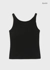 [MADE] Plio U-Neck Ribbed Sleeveless Top