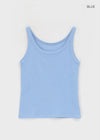 [MADE] Plio U-Neck Ribbed Sleeveless Top