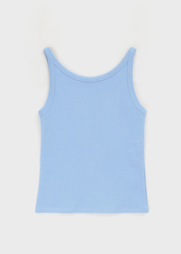 [MADE] Plio U-Neck Ribbed Sleeveless Top