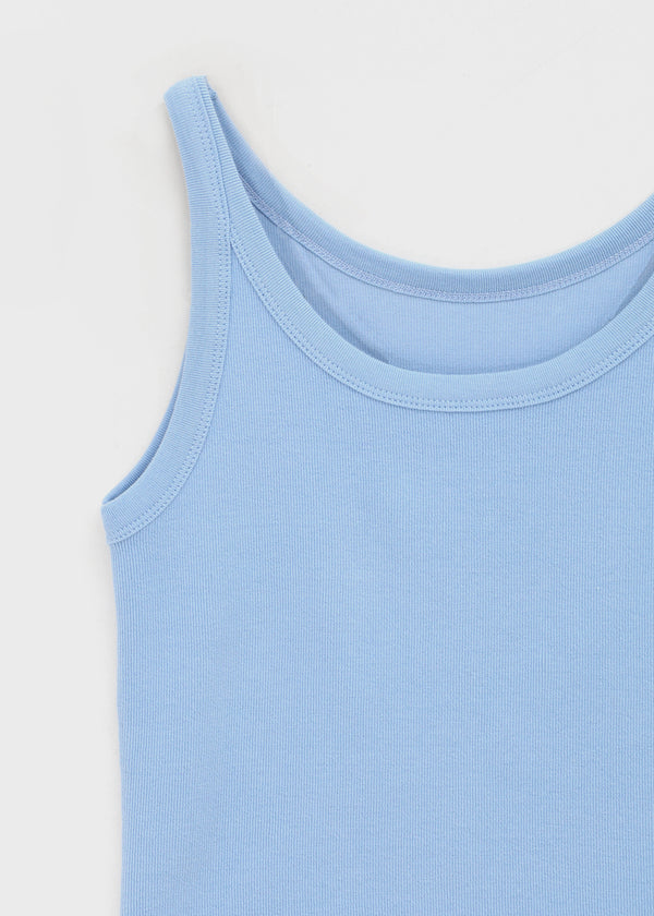 [MADE] Plio U-Neck Ribbed Sleeveless Top