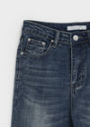 Grime Washed Bootcut Denim Pants