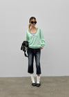 Glitcher Deep V-Neck Knit