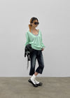 Glitcher Deep V-Neck Knit