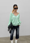 Glitcher Deep V-Neck Knit