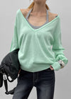 Glitcher Deep V-Neck Knit