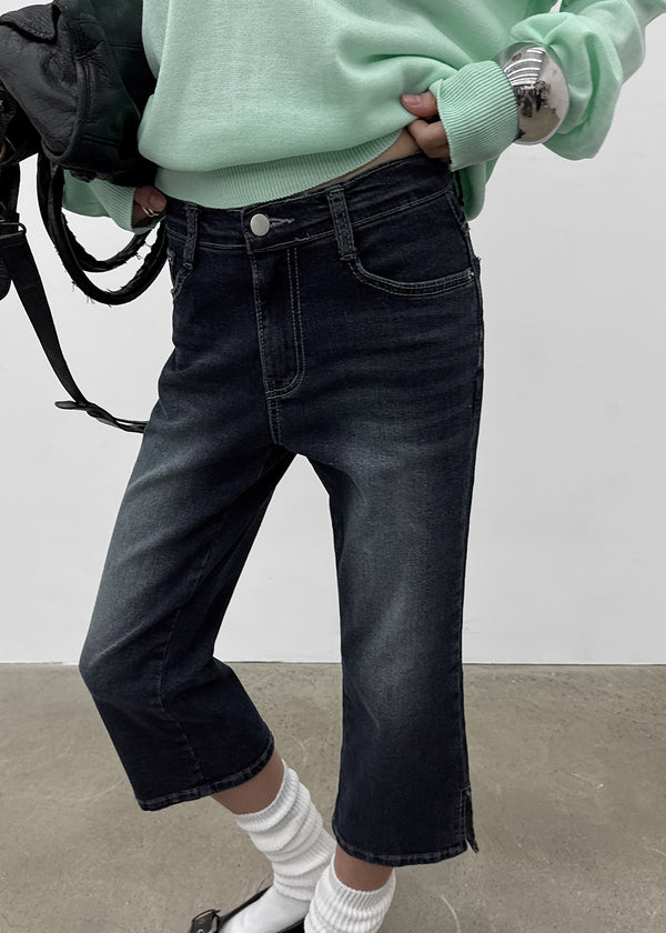 Layton Slit Capri Denim Pants