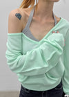 Glitcher Deep V-Neck Knit