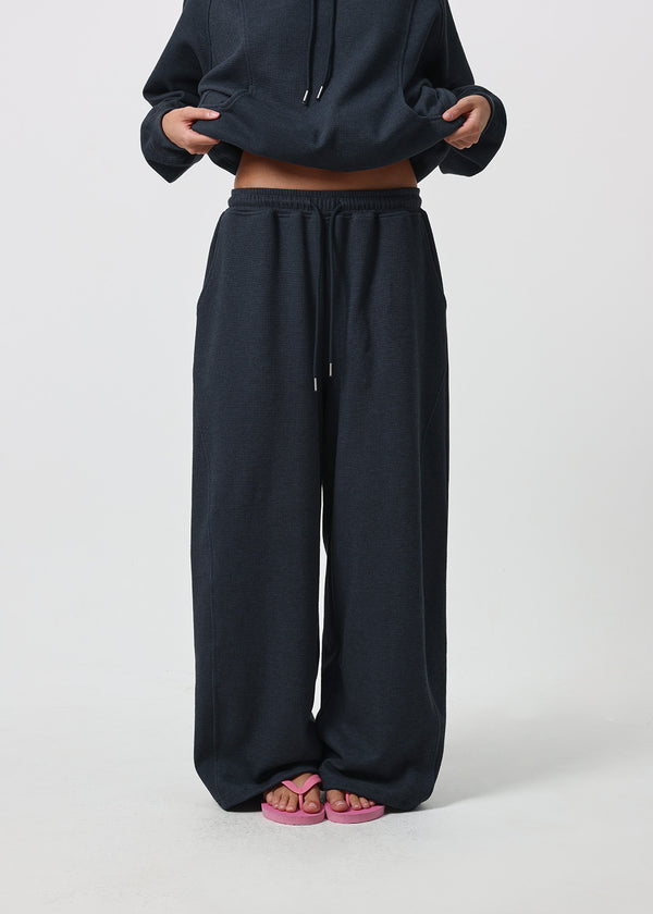 [B-BASIC] Waffle Wide Two-Way Pants
