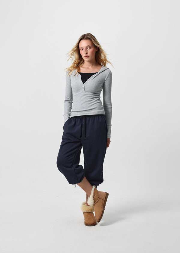 [B-BASIC] Soft Sweat Bermuda Elastic Pants