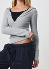 [B-BASIC] Waffle Slim Long-Sleeve Hoodie