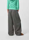 [B-BASIC] Waffle Wide Two-Way Pants