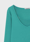 [MADE] Dutsby Deep V-Neck Long Sleeve Tee