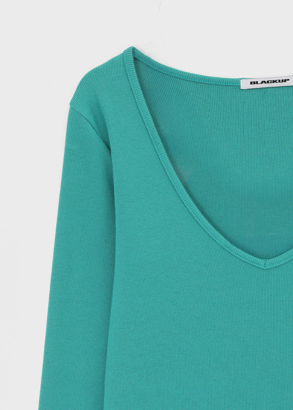 [MADE] Dutsby Deep V-Neck Long Sleeve Tee