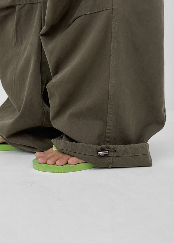 Pah Two-way Cotton Elastic Waist Pants