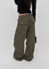Pah Two-way Cotton Elastic Waist Pants