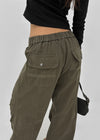 Pah Two-way Cotton Elastic Waist Pants