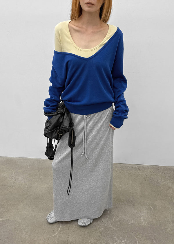 Glitcher Deep V-Neck Knit
