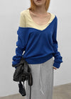 Glitcher Deep V-Neck Knit