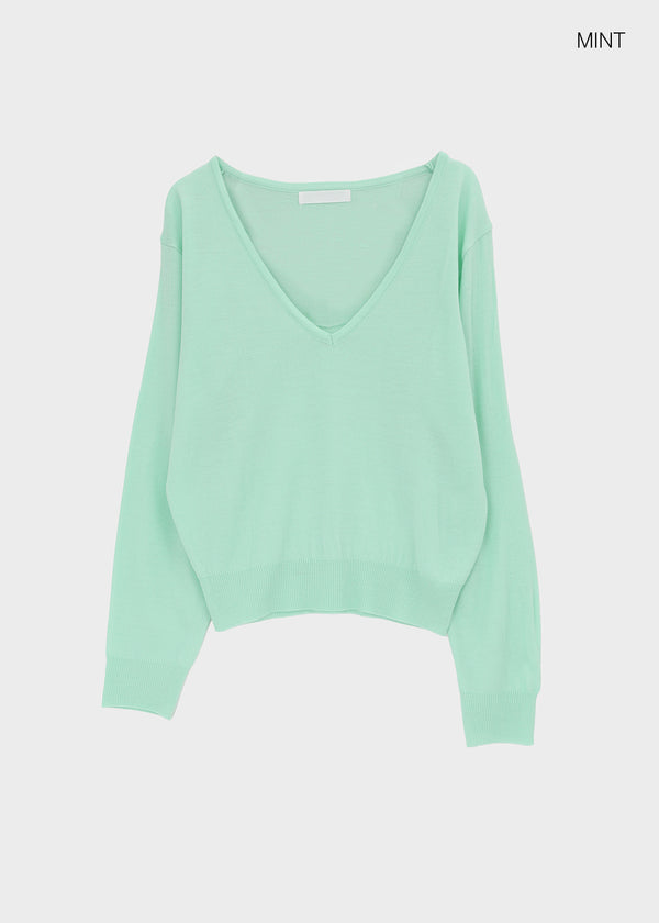 Glitcher Deep V-Neck Knit