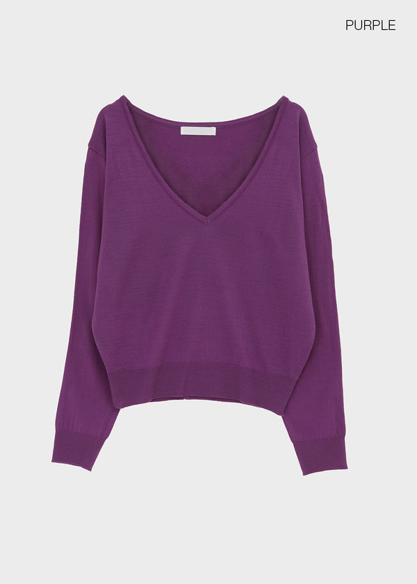 Glitcher Deep V-Neck Knit