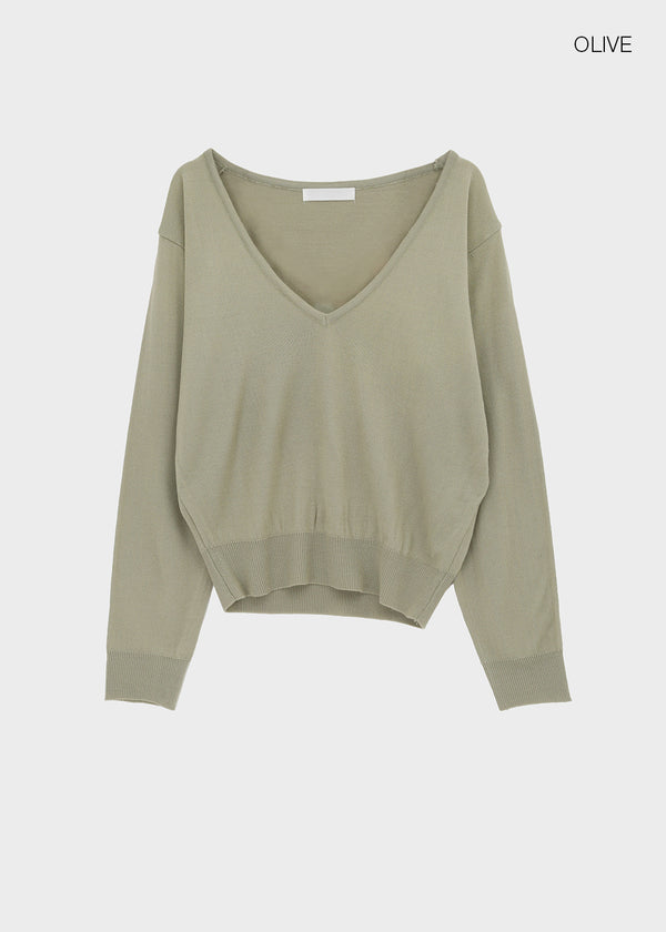 Glitcher Deep V-Neck Knit