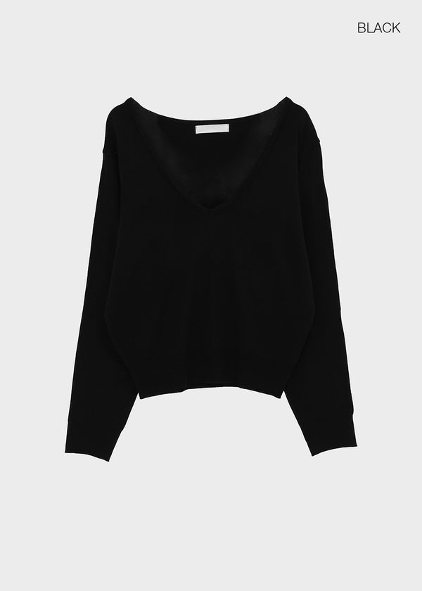 Glitcher Deep V-Neck Knit
