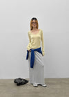 Obsidian maxi long skirt