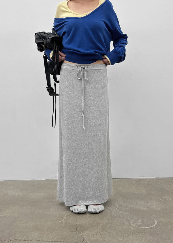 Obsidian maxi long skirt