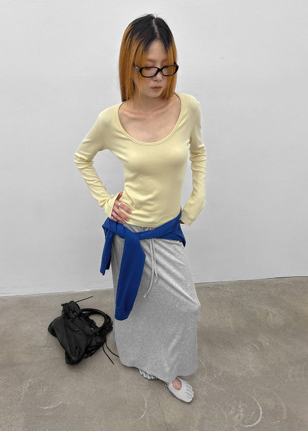Obsidian maxi long skirt