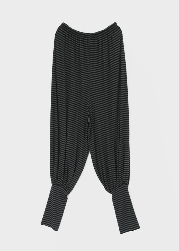 Rope Striped Leg Warmer Harem Pants