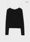 [MADE] Dutsby Henley Neck Long Sleeve Tee