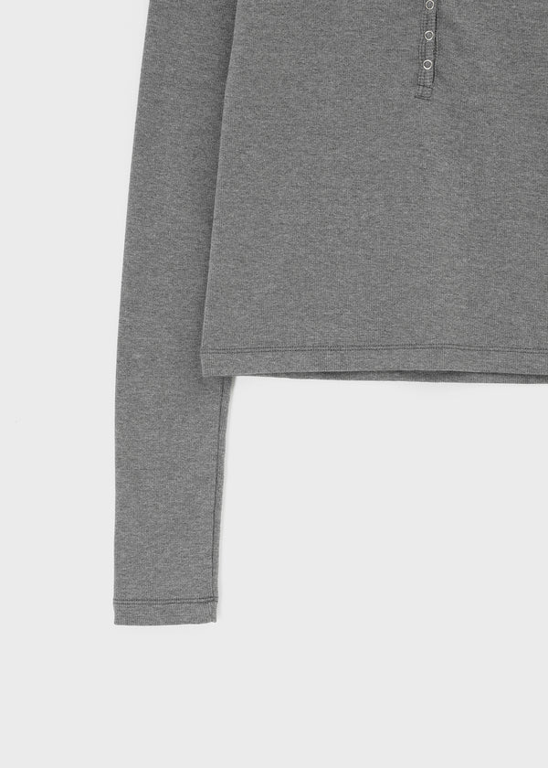 [MADE] Dutsby Henley Neck Long Sleeve Tee