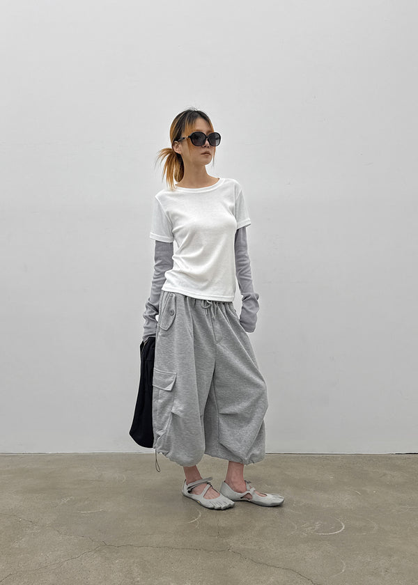 Meld Stripe Layered Long Sleeve Tee