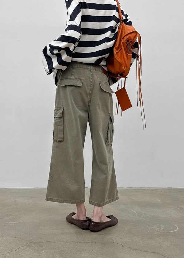 Bagari Cargo Cropped Capri Pants