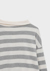 (UNISEX) Morato Striped Collared Long Sleeve Tee